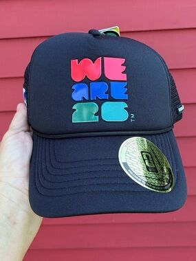 WE ARE 26 black FIFA baseball hat NWT